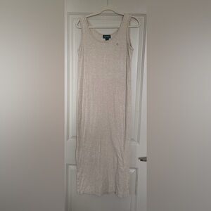Ralph Lauren Cotton/Linen Ribbed Maxi Dress Size Medium